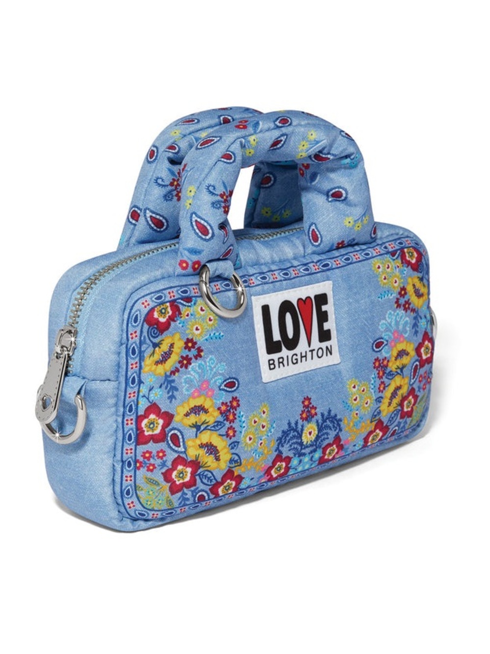 🌼NWT:Brighton Bandana Love Crossbody Bag - Picture 4 of 9